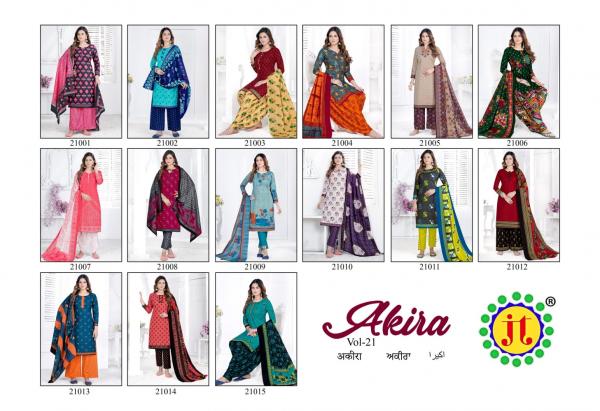 JT Akira Vol 21 Fancy Cotton Printed Dress Materilas